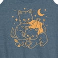 thumbnail image 3 of Instant Message - Halloween Kittens  - Women's Racerback Tank Top, 3 of 6