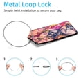thumbnail image 2 of Square 2Pack PU Leather Rose Flower Cruise Luggage Tag with Privacy Cover and Stainless Steel Ring - Suitable for Travel Handbags Backpacks Luggage Tags, 2 of 6
