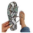 thumbnail image 3 of Vedolay Sandals for Summer Women's Casual Summer Flip Flops Wide Width Beach Roman Sandals,Gray 9, 3 of 5
