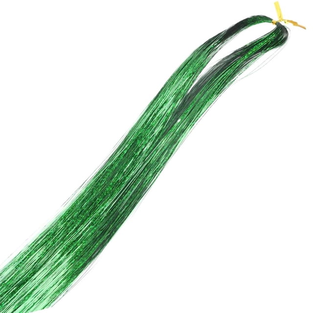 SharkTRUE Colorful Sparkle Shiny Hair Wig Diy Glitter Hair String Braiding Hair Tool Metallic Gold Shiny Hair String Hair Extension Thread Festival Look