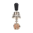 thumbnail image 3 of 1Pc Guitar 3 Way Toggle Switch Replacement, Durable Metal 3 Way Toggle Switch with Black Tip Part for LP Style Electric Guitar, 3 of 7