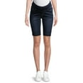 thumbnail image 2 of Oh! Mamma Maternity Women's Bermuda Shorts with Underbelly Panel and Release Hem (Women's & Women's Plus), 2 of 6