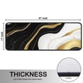 thumbnail image 5 of Kitchen Rugs Sets Of 2,Black White Gold Marble Pattern Anti Fatigue Kitchen Mat Rugs Non Slip Washable,Decorative Kitchen Floor Mats for Kitchen,Sink,Laundry,17"x47"+17"x47", 5 of 5