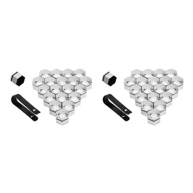 Kenally 20 piezas tapas de tuercas de rueda de coche resistentes al desgaste cubierta de tornillo de cubo automático protección especial de enchufe 2piezas T52Slive+1clip negro Kenally CBP030691