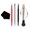Black, variant on Watch Hand Remover Tool Set, 5 Piece Watch Repair Kit with Needle Extractors, Clamp and Cleaning Cloth, Plastic Watch Hand Puller Tools for Watch Dial Maintenance and DIY Watch Repair