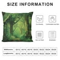thumbnail image 5 of BCIIG Trees Graphic Decorative Throw Pillow Cover for Home Couch Living Room Bed Sofa - Short Plush Material Zipper Closure 1PC 12x12in, 5 of 5