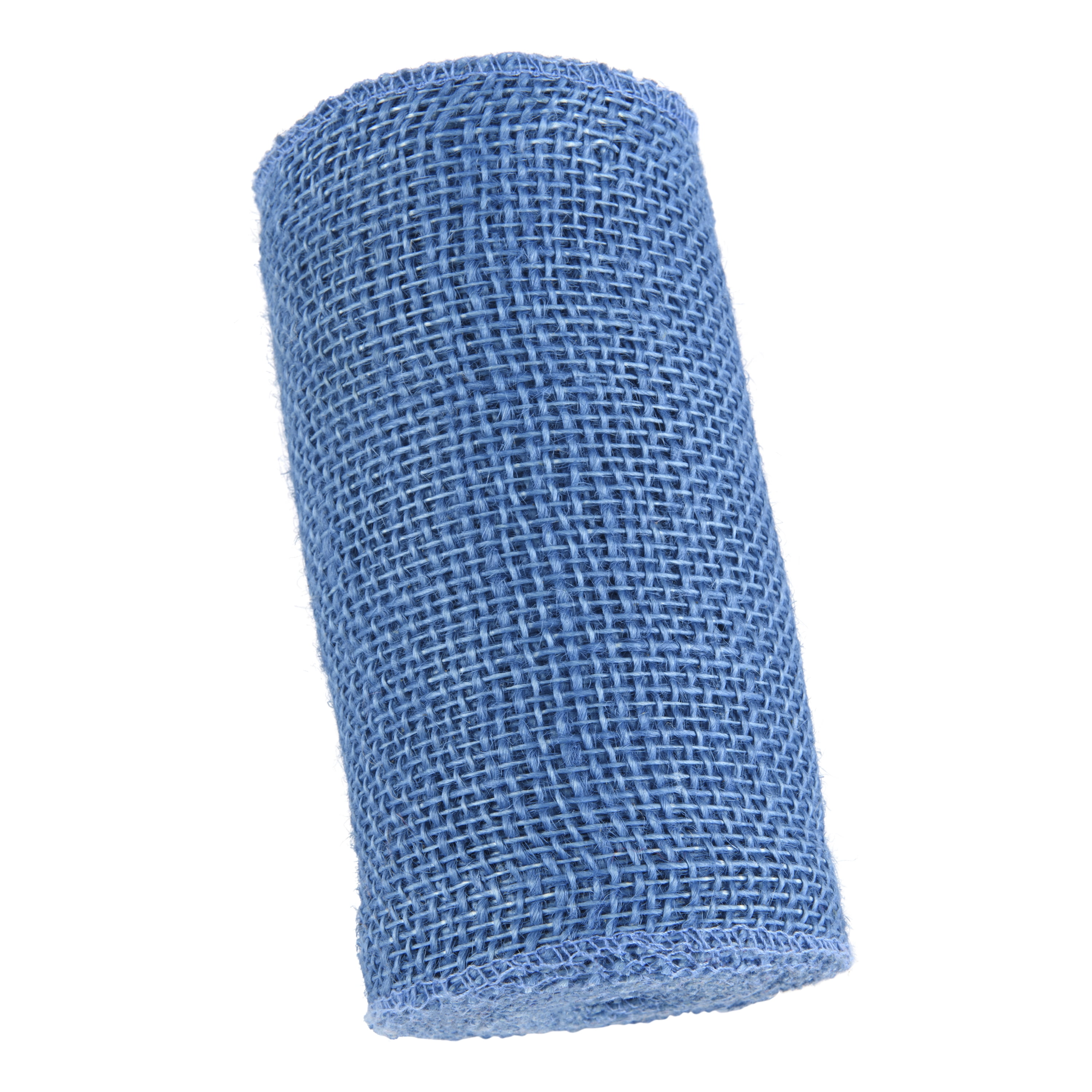 Love, Laugh, Craft Jute Burlap Roll Precut, Finished Edges, 6"W x 5-Yards, 740-23, Tranquil Blue