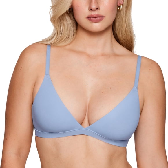 Bralette INLYRIC Inbarely Triángulo Sin Costuras Azul Luna L