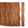 thumbnail image 2 of 50 Sticks, Brown Color Wavy Craft Sticks for Fan Handles, Craft Supplies, Wedding Fans, DIY Auction Paddles, 8 Inch Jumbo Brown Wood Popsicle Sticks by CraftySticks, 2 of 8