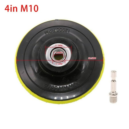 

3-7 Inch Self-adhesive Backing Pad Polishing Plate With 10/14mm Thread Adapter