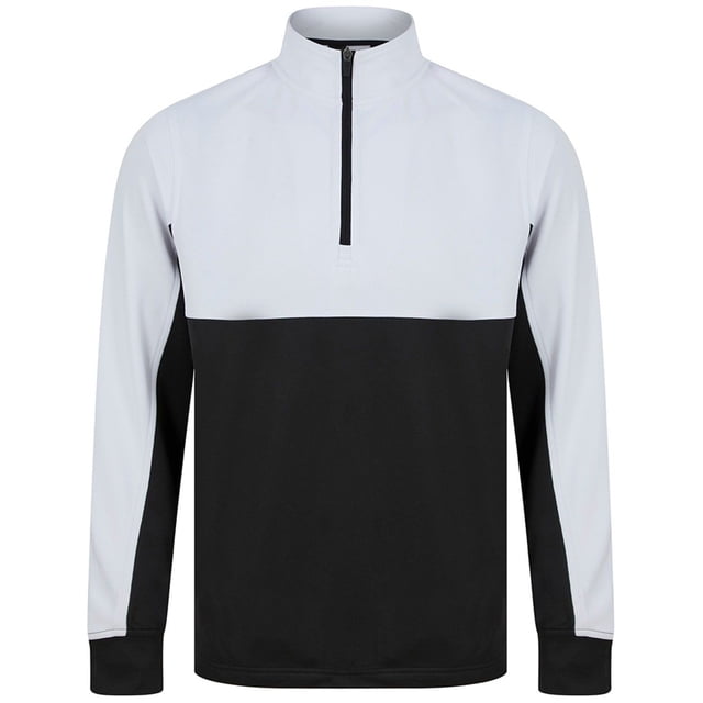 Finden & Hales Mens Colour Block Quarter Zip Tracksuit Top
