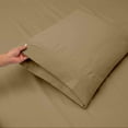 thumbnail image 2 of RV Twin Sheets Sets - Giza Cotton Bed Sheet Set - 4 Pieces Cotton RV Sheets 10"-15" Deep - 400 Thread Count 100% Giza Cotton Sheets for Campers -RV Twin: 38"x80" (Taupe), 2 of 6