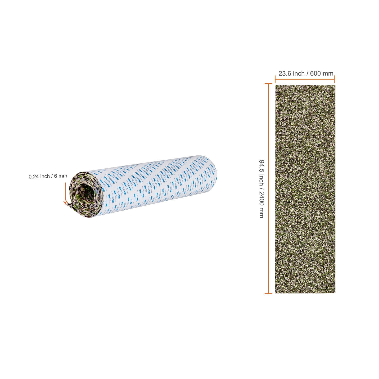 VEVOR Boat Flooring, EVA Foam Boat Decking 94.5" x 23.6", Non-Slip Self-Adhesive Flooring, 31.1sq.ft 2 Rolls of Marine Carpet for Boats, Yacht, Pontoon, Kayak Decking