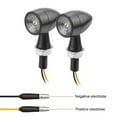 thumbnail image 2 of Shininglove 1 Pair Motorcycle LED Black Mini Turn Signals Lights Blinker Indicator, 2 of 6