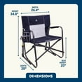 thumbnail image 5 of GCI Outdoor Freestyle Rocker XL Oversized Foldable Rocking Camp Chair, Indigo, 5 of 14