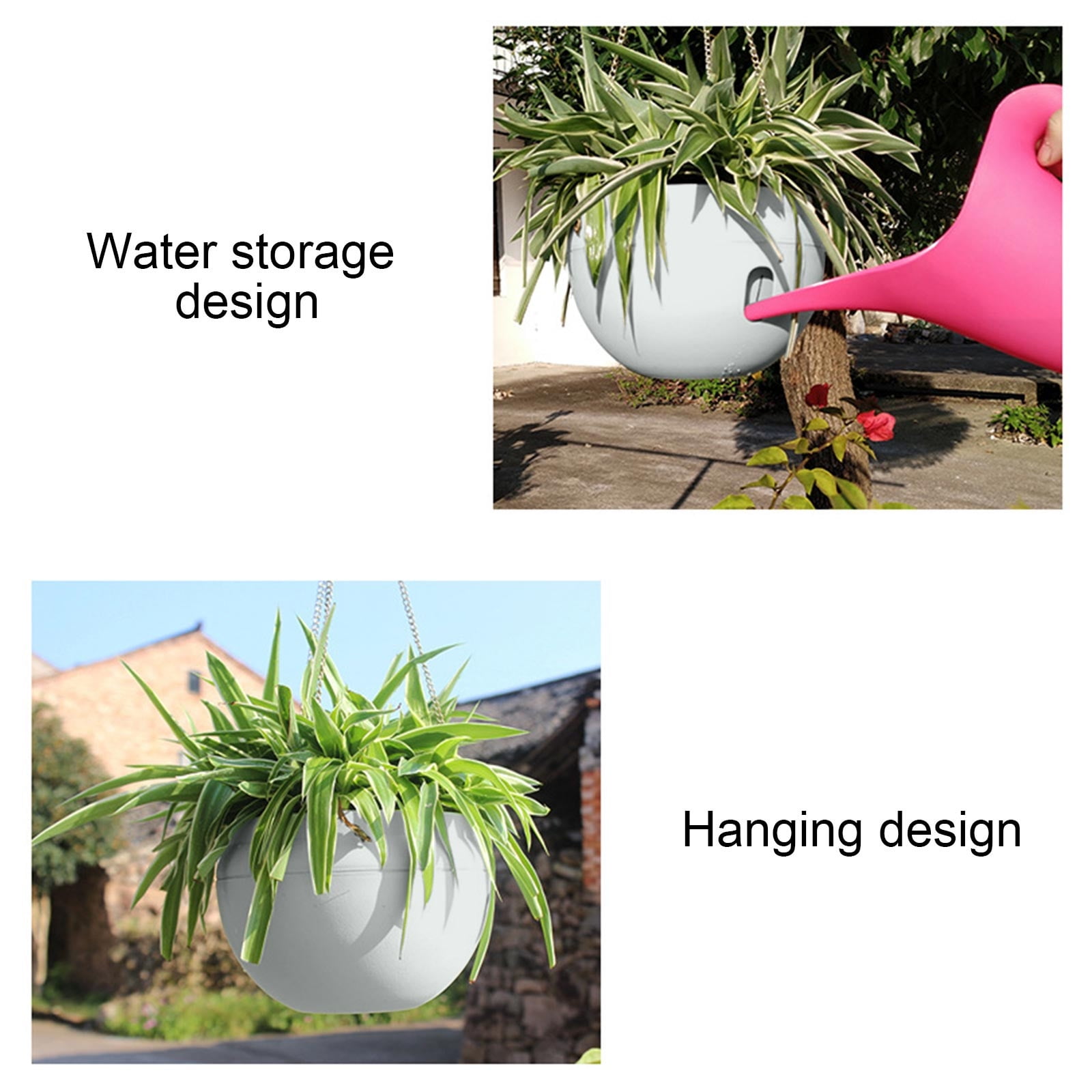 Lunxisen 4 Pcs Artificial Flowers Hanging Potin Basket,Pot for Outdoor Indoor Decor,UV Resistant Hanging Baskets with Fake Flowers for Garden Porch Deck Decoration