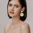 thumbnail image 3 of Aretes Elegance 11 Diseños de Cuentas Blancas Hechos a Mano, 3 of 6