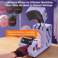 thumbnail image 6 of Hat Heat Press Machine,GOCHIFIX Automatic Hat Heat Press with 2pcs Interchangeable Platens for Caps Hats T-Shirts and HTV Iron On and Sublimation Projects,Purple, 6 of 11