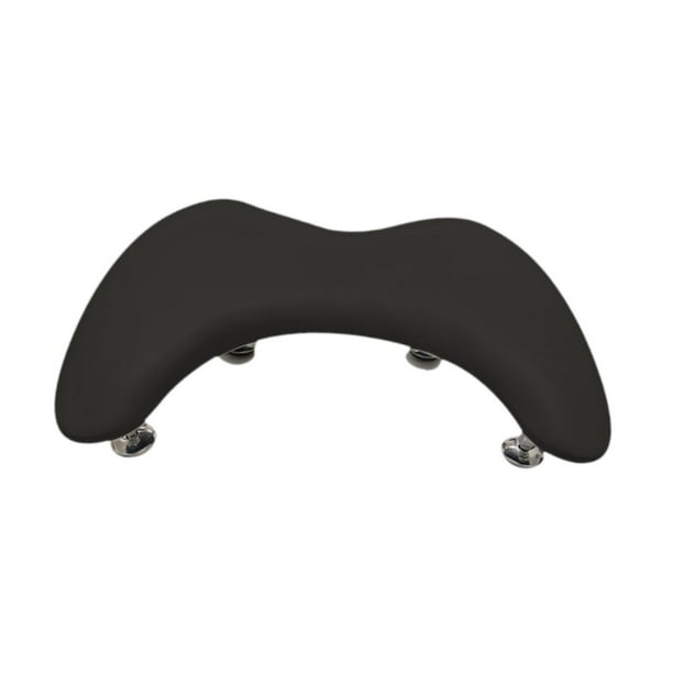 Reposabrazos de piel sintética en forma de U para mujer, cojín para salón de manicura. Negro