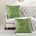 thumbnail image 2 of Home Soft Things Textured Velvet Pillow Covers (Set of 2), - Calla Green - 26" x 26", 2 of 6
