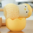 thumbnail image 4 of Egg Kitchen Cleaning Brush Reuseable for Clean Gadgets Yellow, 4 of 8