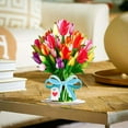 thumbnail image 6 of Paper Love HugePop Tulip Greeting Card with Laser-Cut Floral Bouquet, 6 of 6