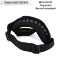 thumbnail image 4 of Unique Bargains 1Pc Universal Motorcycle Goggles Dimmable Sunglasses UV Protection Matte Black Yellow TPU PC, 4 of 6