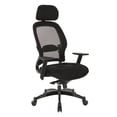 thumbnail image 2 of SPACE Seating Professional Deluxe Black Breathable Mesh Back Chair, 2 of 5