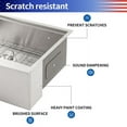 thumbnail image 4 of Farmhouse Apron Single Bowl Stainless Steel Kitchen Sink with Workstation, 4 of 12