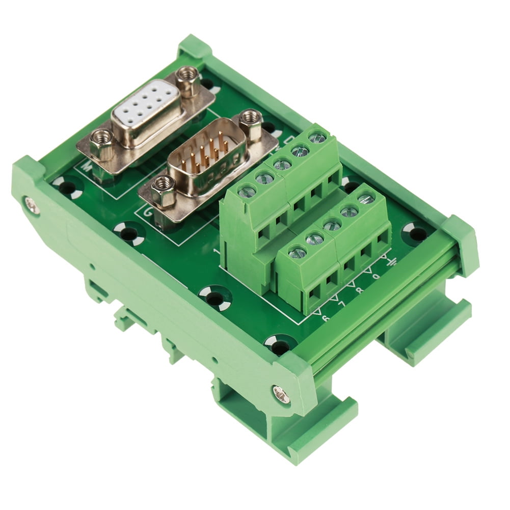DB9 Breakout Board, Stability Compact Structure Terminal Blocks Module for C45 Rails Of 35mm Width Most People