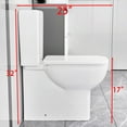 thumbnail image 4 of WinZo 600W Macerating Toilet with Upflush System for Basement Comfort 17" With Dual Flush Toilet Tank & Pump Three Connections For Sink,Bathtub,White (WZ5813-600), 4 of 7