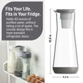 thumbnail image 4 of Filtro de agua Pitcher Hydros, 1,2 L, diseño delgado, capacidad para 5 tazas, 4 of 6