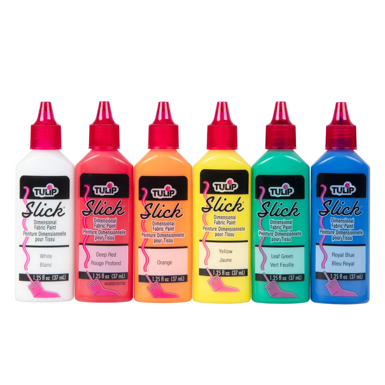 12 Packs 6 ct. (72 total) Tulip® Slick® Dimensional Fabric Paint