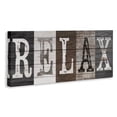 thumbnail image 2 of Stupell Industries Farmhouse Rustic Bathroom Relax Letters Canvas Art, 30 x 13, by Susan Arnot, 2 of 7