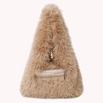thumbnail image 2 of Bolso Mano Axila Hobo Fluffy Furry Fuzzy para Mujer Otoño Invierno, 2 of 9