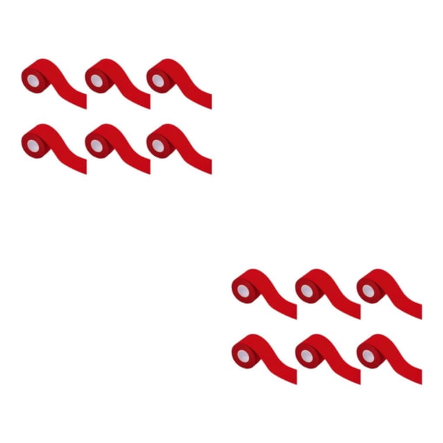 Wosthever 6 rollos de cinta de kinesiología de para una protección muscular efectiva protección de los tobillos parche muscular rojo 3,8 cm * rojo 3.8 cm * 5m 2Conjunto