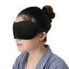 Unique Bargains 3D Eye Shade Cover Soft Padded Sleep Rest Relax Sleeping Blindfold Black