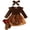 Brown, variant on YWIYIUD Toddler Baby Girl Christmas Sets InfantRuffle Long Sleeve Layered Tutu Romper Dress with Socks Headband Holiday Party Princess Dresses Fall Winter Clothes My First Christmas Outfit 6-9 Months