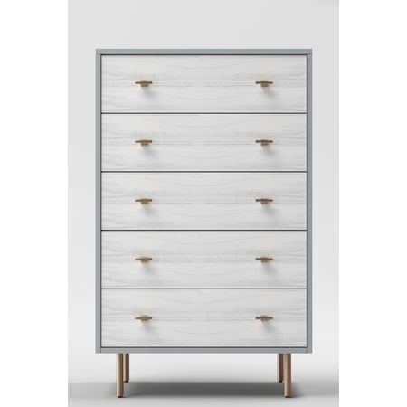 Saige Chest - Weathered White/Gray