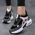 thumbnail image 6 of Women's Platform Sneakers Wedges  Lace Up Shoes Increase Fashion Sneakers for Womens Girls, 6 of 7
