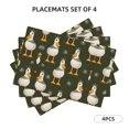 thumbnail image 3 of Placemats Set of 4 / 6, Mallard Ducks Wild Birds Placemats for Dining Table Indoor/Outdoors Heat Resistant Washable Placemats 18" x 12", 3 of 8