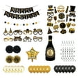 thumbnail image 2 of New Year Party Supplies New Year's Eve Black Party Decoration Set 64 Pieces F, 2 of 4