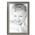 thumbnail image 2 of ArtToFrames 11" x 17" Silver Compo Dark Wash Picture Frame, 11x17 inch Silver Wood Poster Frame (WOM-5227),  Pack, 2 of 7