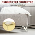 thumbnail image 3 of Uxcell Hollow Out Furniture Legs, Modern Metal Triangle Couch Feet Replacement Sofa Leg Gold 3.7 Inch, 3 of 5
