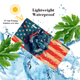 thumbnail image 4 of 1 Pcs 2D Flat License Plate Covers & Frames, Wolf Against American Flag For Decorative Front, Waterproof For Decoration Aluminum License Plate Covers & Frames Cover For Men Women, 12" X 6", 4 of 7