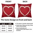 thumbnail image 4 of Valentines Pillow Covers 20X20 Set of 2, Red Valentine''s Day Love Heart Pattern Print Decorative Throw Pillow Covers Outdoor Farmhouse Holiday Decorations Cushion Case Couch Sofa Bed Decor, 4 of 5