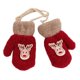 thumbnail image 1 of Guantes de peluche para niños pequeños, guantes de dedos completos, guantes de alce mullidos con forro, manoplas de invierno, rojo, 1 of 5