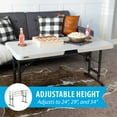 thumbnail image 3 of Lifetime Products 80387 4-Foot Commercial Adjustable Folding Table, Almond, 3 of 5