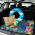 thumbnail image 2 of Yspwyqan Universal Car Trunk Mat 29" x 39", Colorful Tropical Leaf Anti-Slip Cargo Liner, Portable Washable Vehicle Interior Accessory Fits Most SUV Sedan Wagon for Daily, 2 of 7