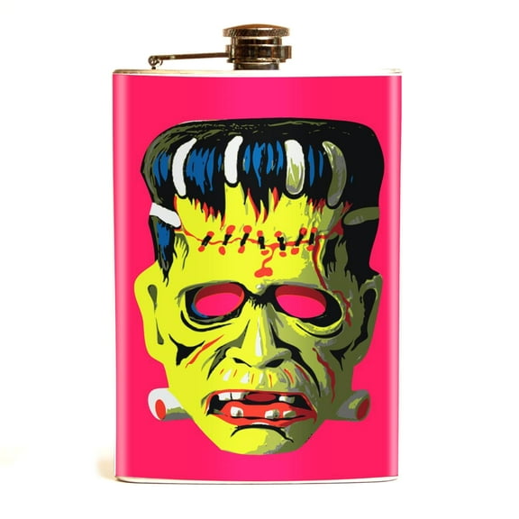 Retro A Go Go Frankie Mask Stainless Steel Flask